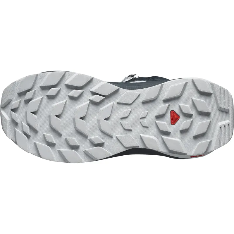 Salomon Womens Elixir Mid GTX Carbon/ Pearl Blue /Flint Stone-2